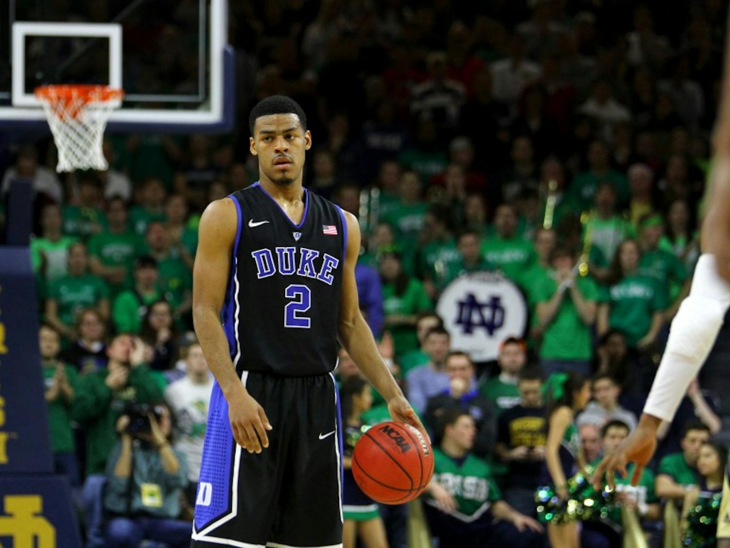 Point guard Quinn Cook scored 22 points, but Duke was upset on the road, falling to Notre Dame 79-77 in its first ACC contest of the season.