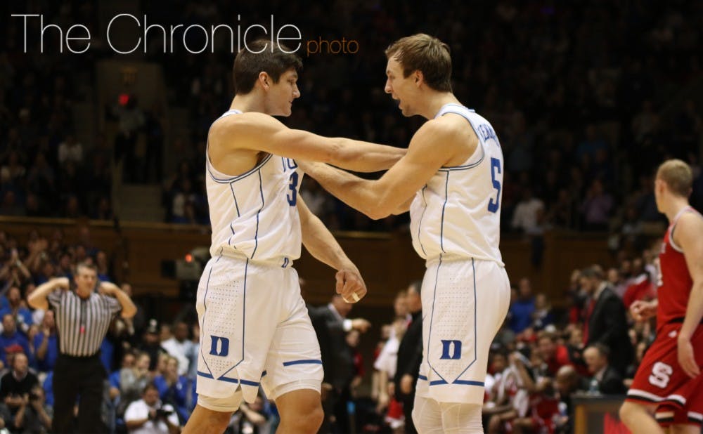 Luke Kennard and Grayson Allen struggled from long range after coming off the bench as Duke went 2-of-14 from 3-point land in the second half.&nbsp;