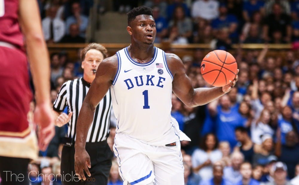 zion williamson duke roster