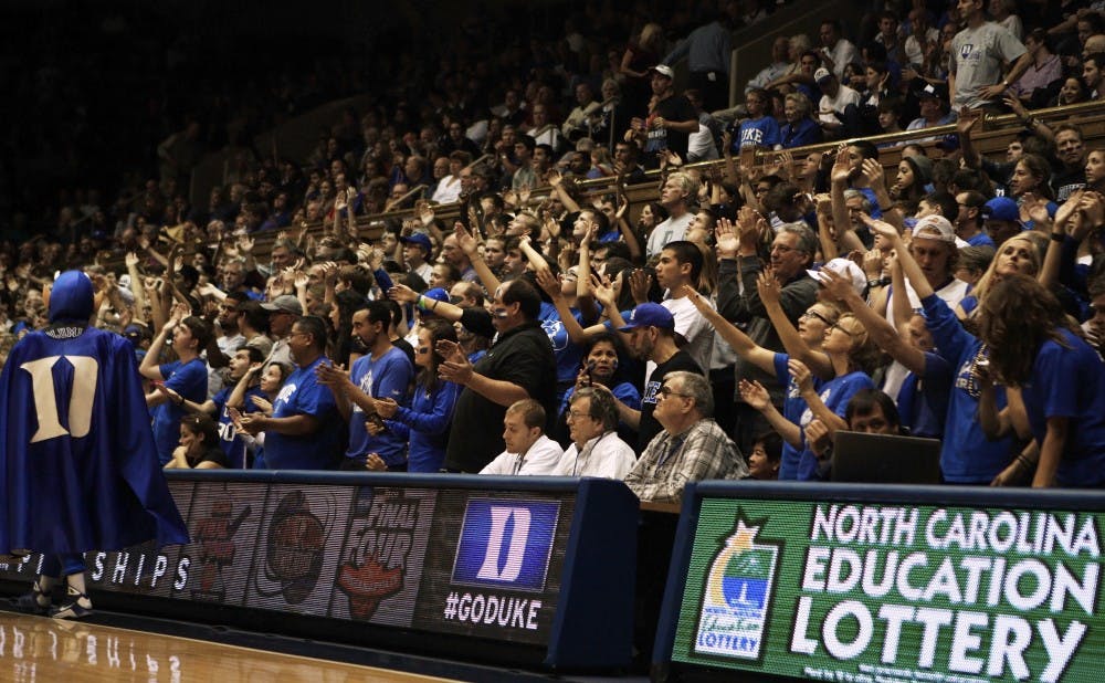 Parents weekend allows Duke parents to join in with the Cameron Crazies.