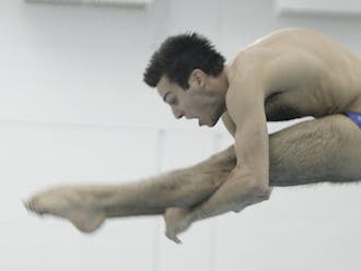 Duke diver Nick McCrory, who earned a bronze medal at the 2012 Olympics in London, won the 1-meter competition against South Carolina.