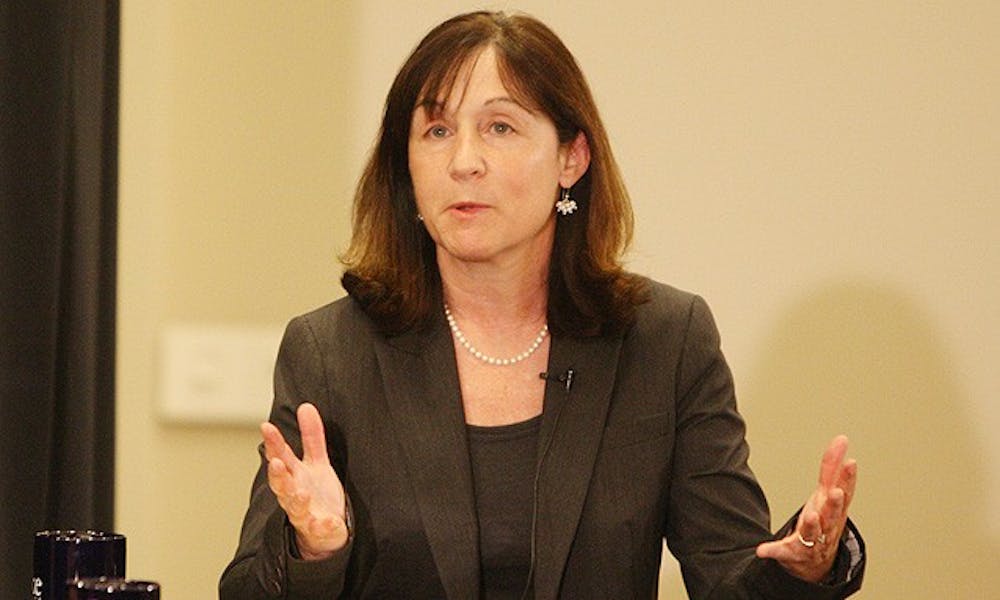 Jane Mayer spoke at the Sanford School of Public Policy Monday. The investigative journalist offered her thoughts on the war on terror and disputed the effectiveness of FBI and CIA interrogation tactics.