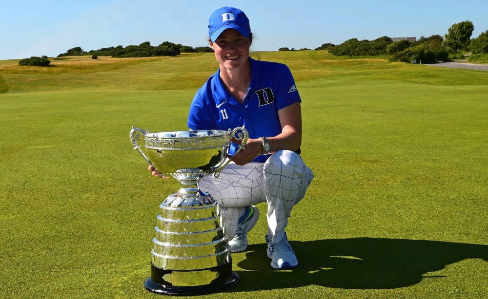 <p>Rising senior Leona Maguire added to her accolades, becoming the second Blue Devil in the last three years to win the Ladies' British Open Amateur Championship.</p>