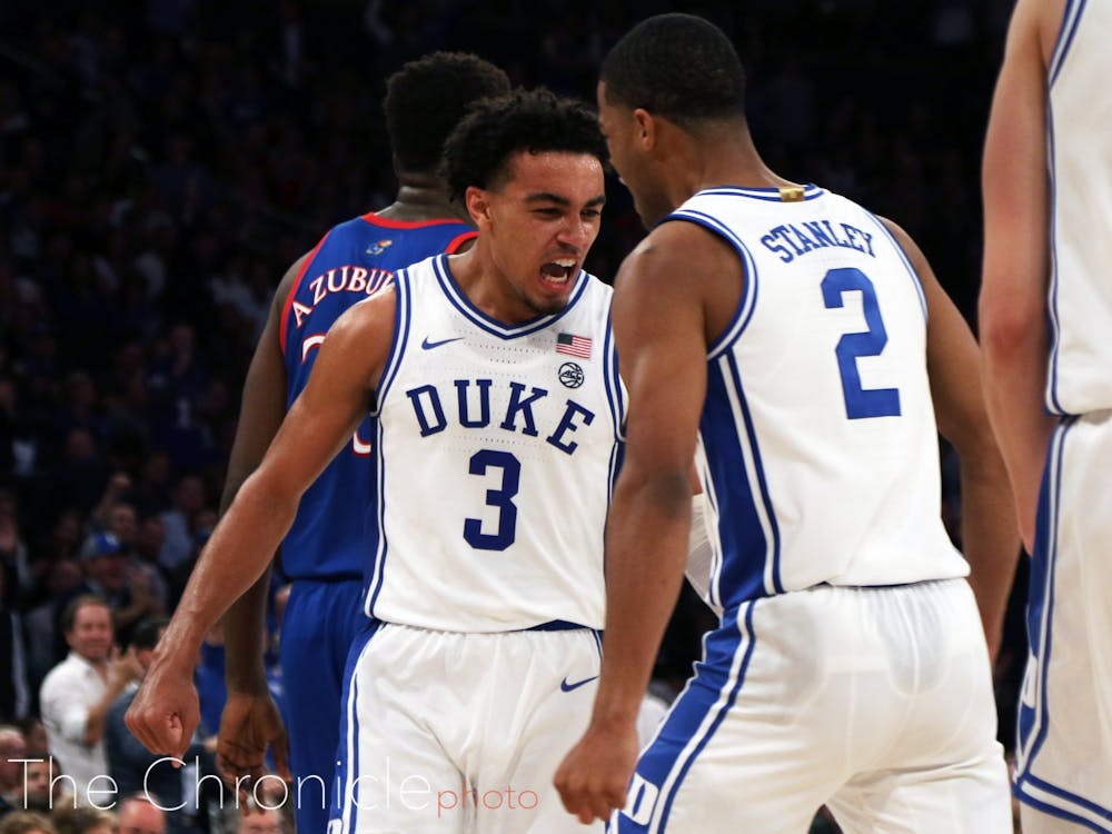<p>Tre Jones and Cassius Stanley propelled Duke to victory with key second half performances.</p>