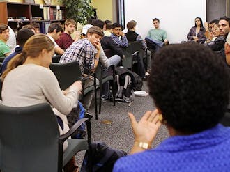 Students discuss relevant campus issues at  “Culture Clash,” an event at the Center for Multicultural Affairs.