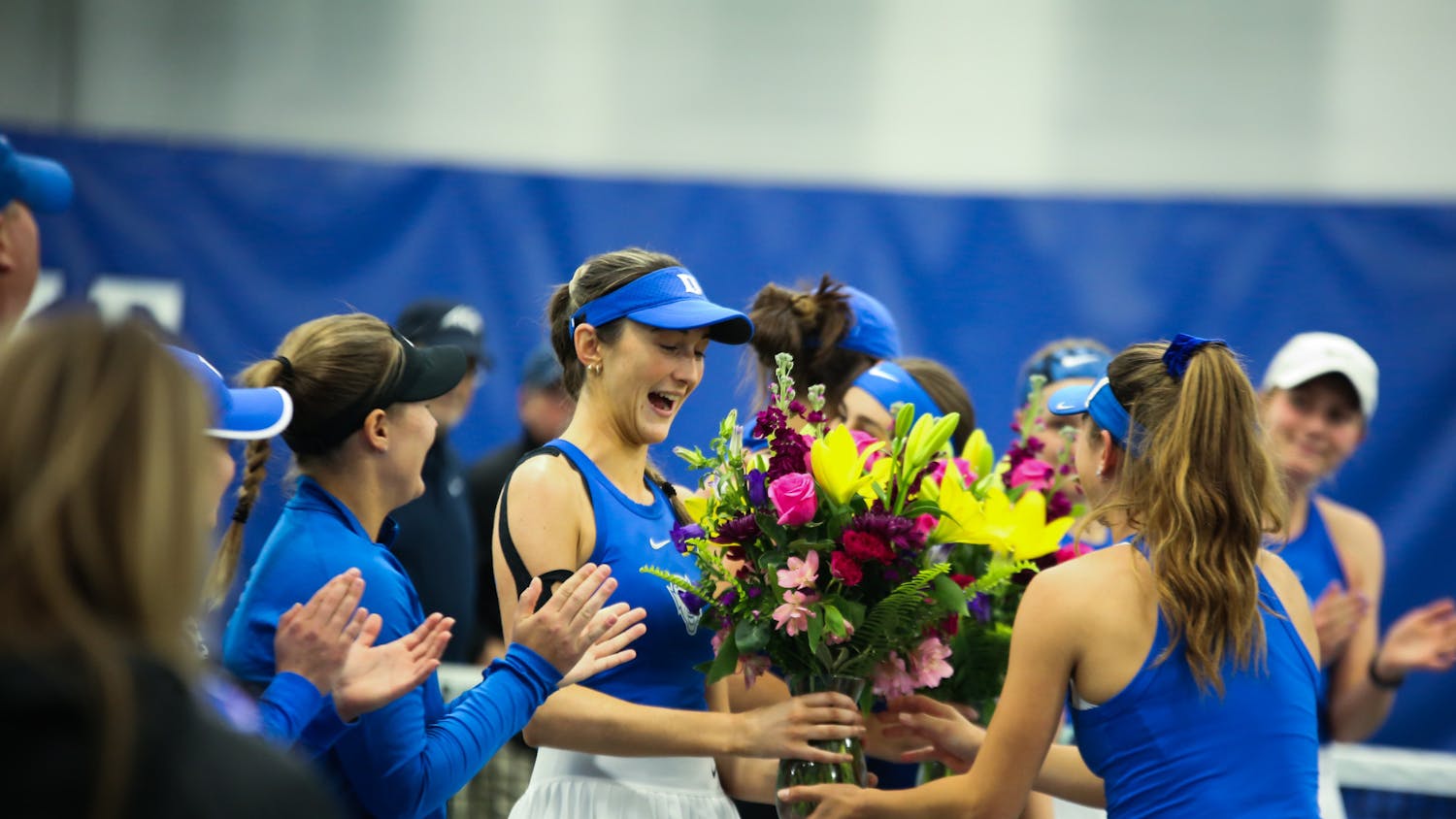 Graduate student Georgia Drummy clinched Duke's top-10 win against N.C. State on Senior Day.