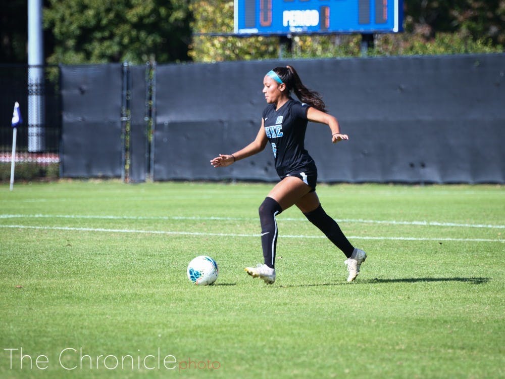 Senior defender Caitlin Cosme scored her second goal in as many games.