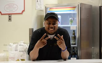 Twenty-nine year old Javon Singletary has become the unofficial greeter of The Loop Pizza Grill