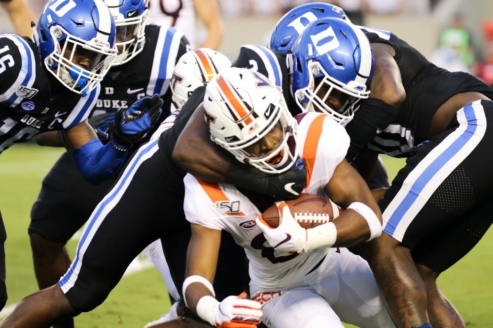 Duke will need to control the Virginia Tech ground game if it hopes to cover the spread tomorrow.