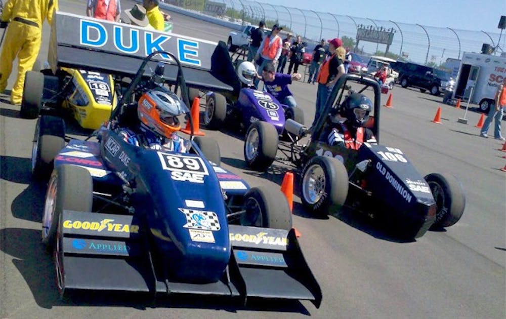 The Duke University Motorsports team took 12th place at a competition held by the Society of Automobile Engineers at the Michigan International Speedway.