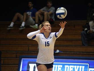 Sophomore Sasha Karelov has stepped up for Duke and is currently ranked 17th in the nation with an average of 5.29 digs per game.