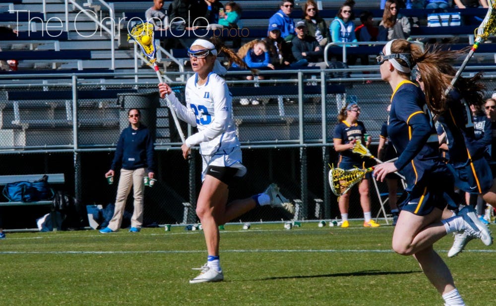 <p>The Blue Devils are still getting used to a 90-second shot clock that is new to women's college lacrosse.</p>