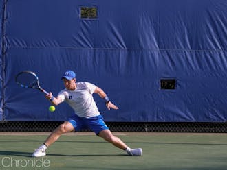 Robert Levine was one of a trio of players who represented Duke men's tennis this weekend.