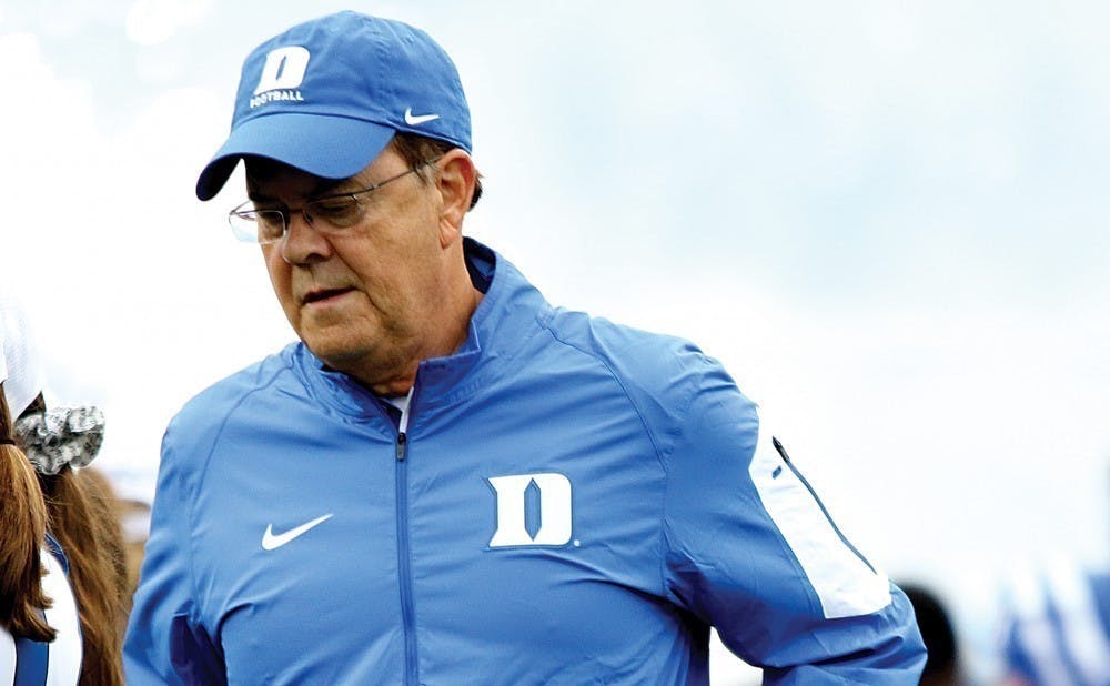 Head coach David Cutcliffe looks to rebound from Duke's 2-9 season in 2020. 