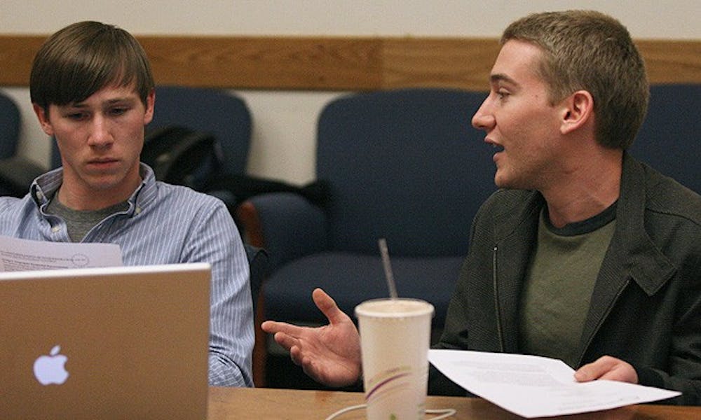 Duke Student Government President Mike Lefevre, a senior, met with Campus Council Thursday to discuss revisions to residential government.