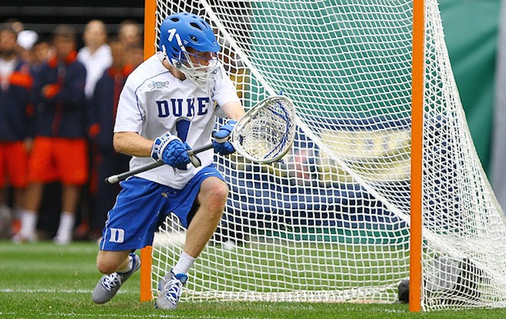 Kyle Turri made a career-high 16 saves as Duke defeated Cornell 16-14 to advance to the national championship game.