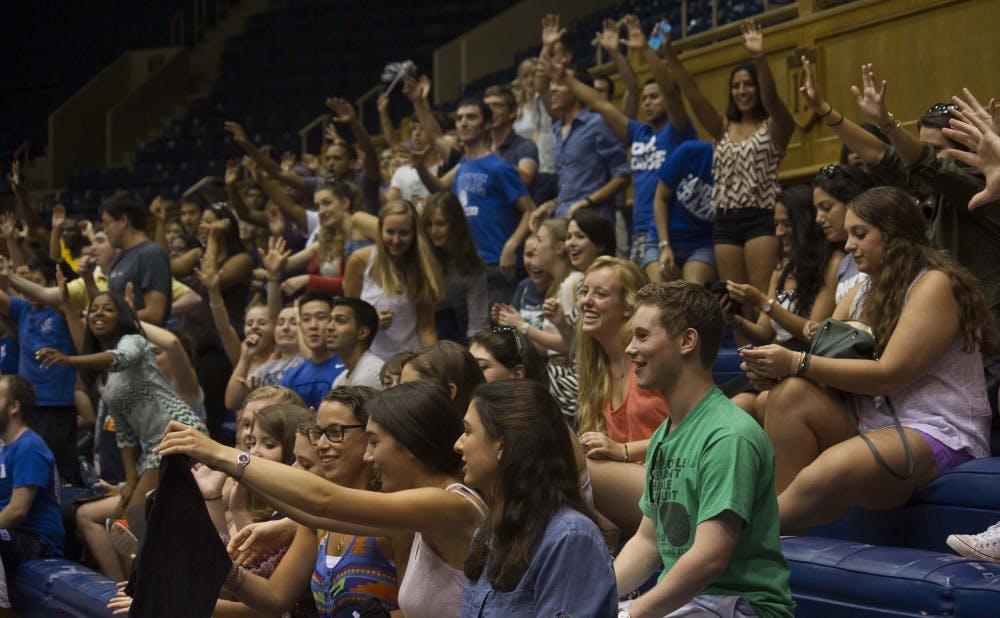 Student came out in full force to cheer on their classmates in Tuesday night's game.