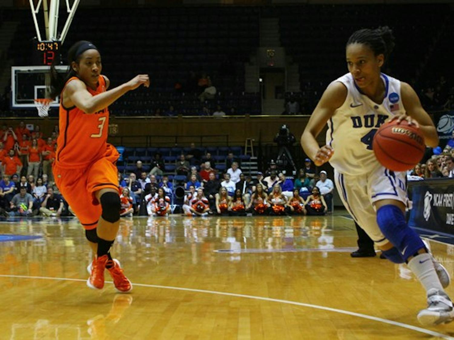Duke women's basketball head coach Joanne P. McCallie called Chloe Wells the "engine" for Duke's comeback against Oklahoma State.