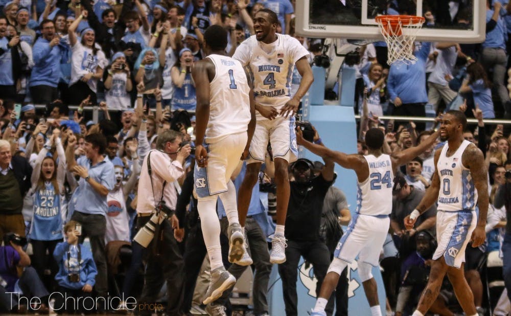 Duke fell in the latest AP poll after losing to North Carolina Thursday. 