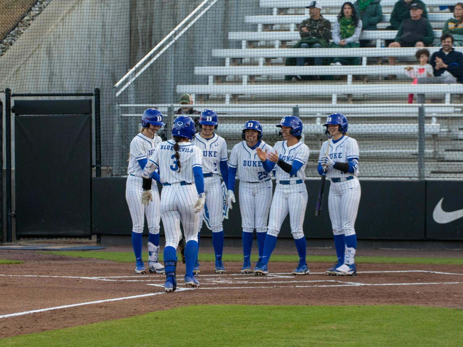 The Blue Devils bounced back from a Saturday loss to take the series Sunday.