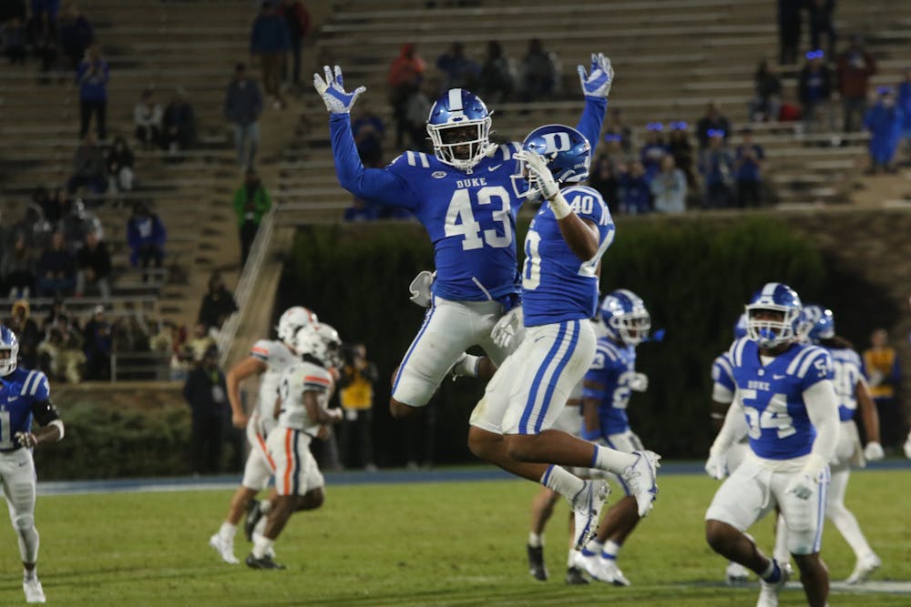 By beating Virginia, Duke earned its first ACC win under head coach Mike Elko.