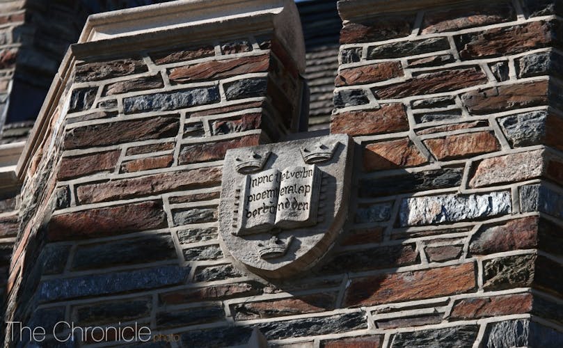 Crests of the Brodhead Center The Chronicle