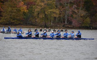 The Blue Devils' varsity eight and 2V8 boats finished sixth in Saturday's grand finals.
