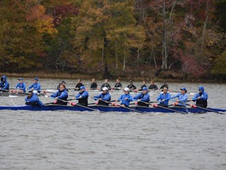 The Blue Devils' varsity eight and 2V8 boats finished sixth in Saturday's grand finals.
