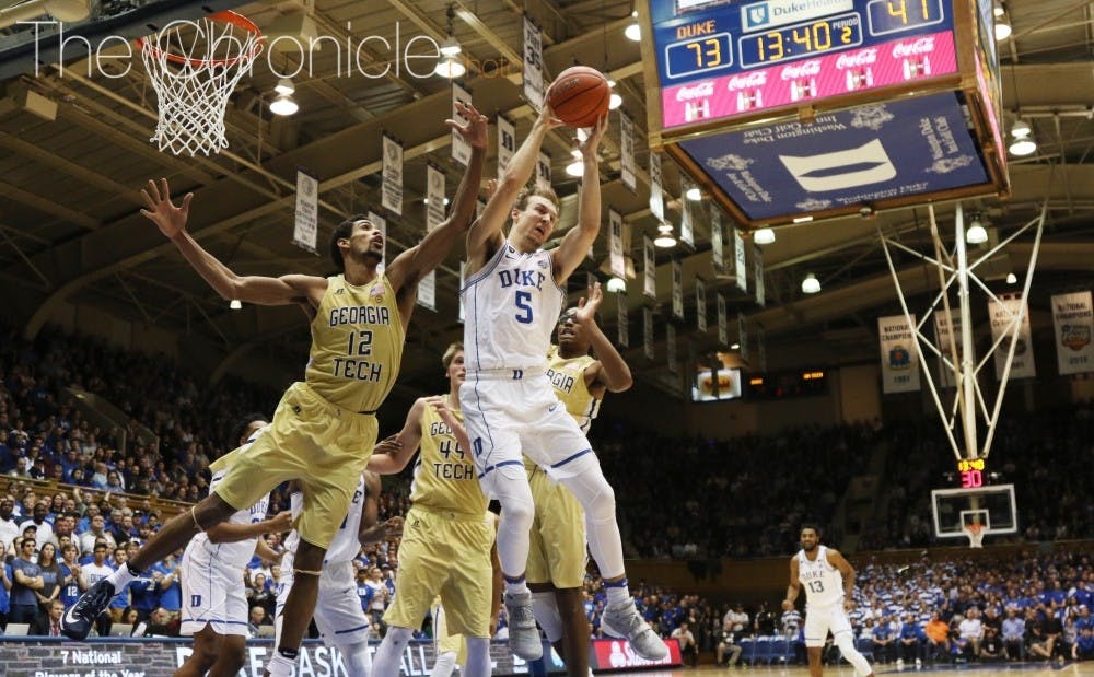 <p>Duke will play a top-10 Florida State team Tuesday night before facing No. 14 Louisville Saturday.</p>