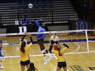 Junior outside hitter Ade Owokoniran was instrumental in helping lead the team through important conversations surrounding racism in America.