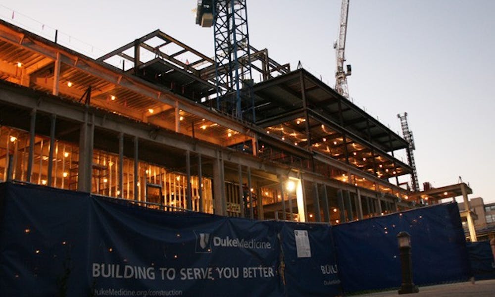 The Duke University Health System unveiled the skeleton structure of the new Cancer Center. The $230 million dollar building will help integrate several different departments under one outpatient care system.