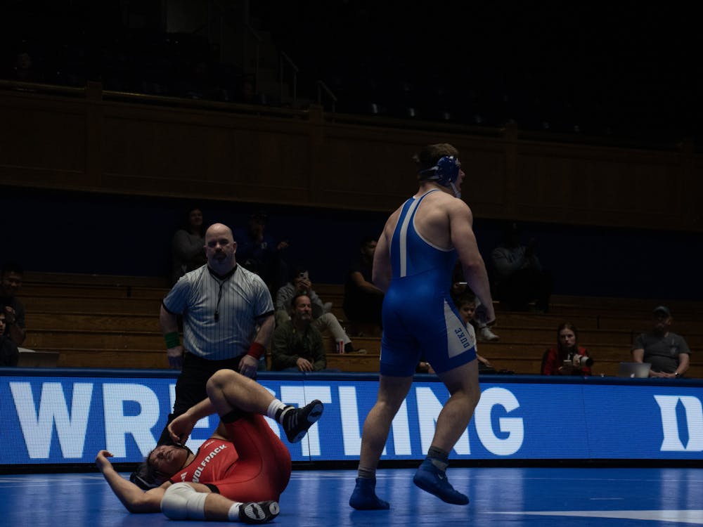 Redshirt sophomore Connor Barket was one of three Duke wrestlers to earn first place at the Journeyman Collegiate Classic.