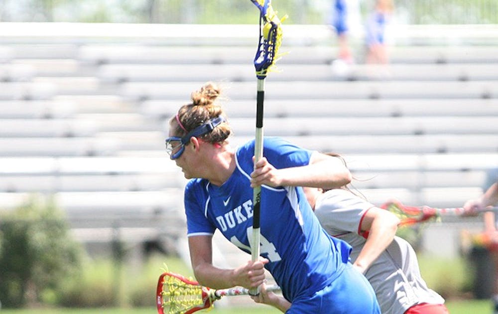 Taylor Trimble scored four goals for the Blue Devils in the team’s final game before the ACC Tournament.