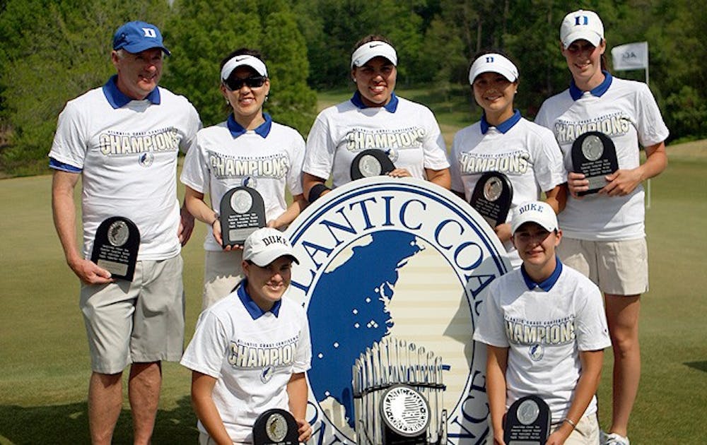 The Blue Devils won the ACC championships in Greensboro Sunday.