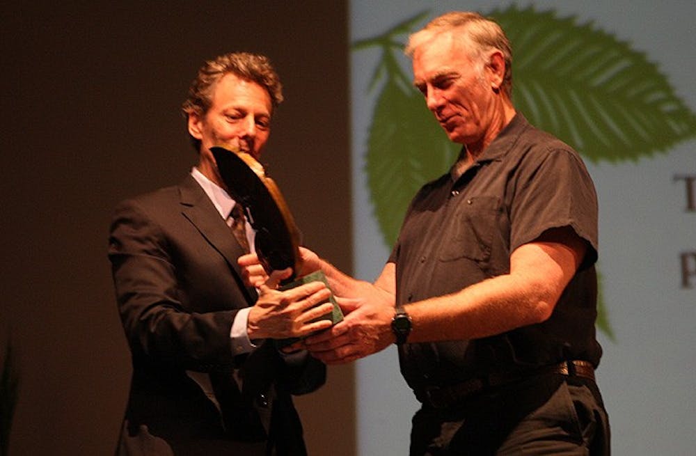John Sayles was presented the Duke Lifetime Environmental Achievement in the Fine Arts Award Saturday.