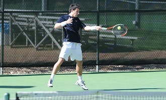 Henrique Cunha was topped by the Tar Heels’ Jose Hernandez in the final match,  7-5, 2-6, 6-4.