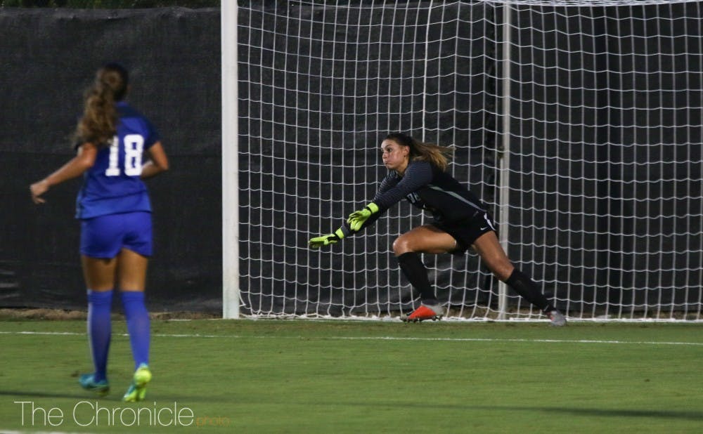 Backing up senior starter EJ Proctor last season, Heinsohn struggled through practices after coming into Duke as the top-ranked goalkeeper in her class.