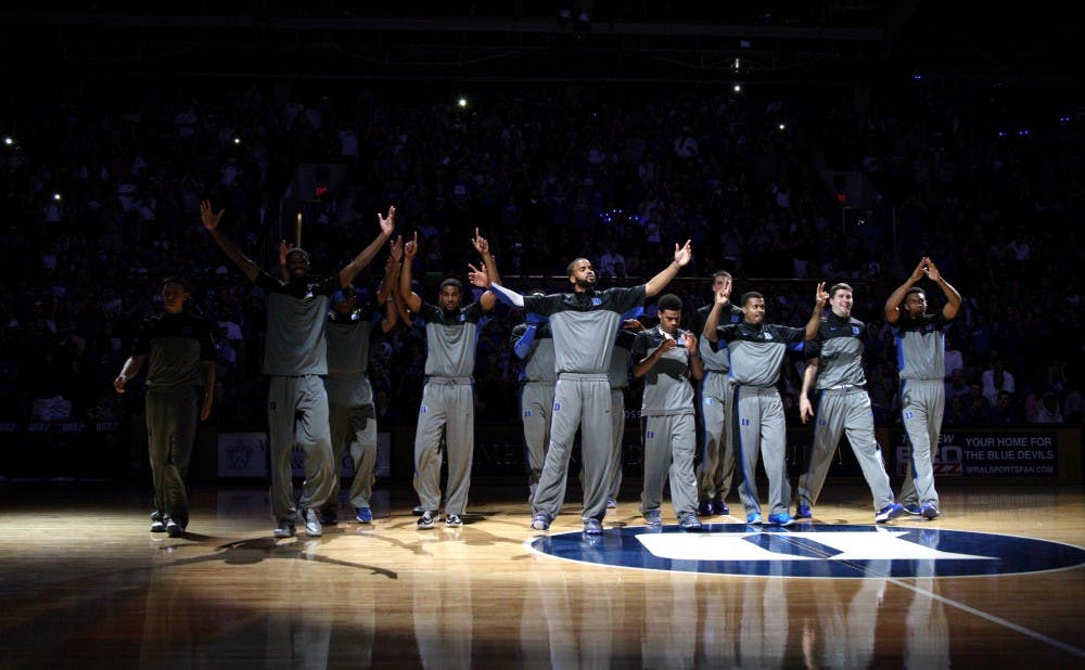 Duke is one of numerous programs around the country that participates in an annual season kickoff pep rally and scrimmage.
