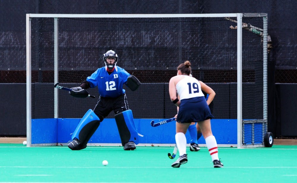 Goalkeeper Lauren Blazing will have a difficult test on her hands when she faces Maryland's high-powered offense for the third time this season.