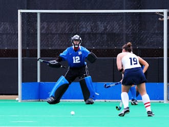 Goalkeeper Lauren Blazing will have a difficult test on her hands when she faces Maryland's high-powered offense for the third time this season.