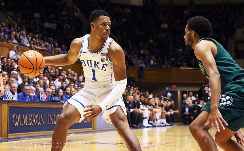 Trevon Duval is expected to return to the floor after he was suspended for Duke’s second exhibition due to academic reasons.