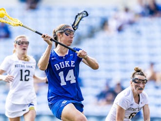 Maddie Jenner's hat trick was pivotal in bringing Duke back into the contest.