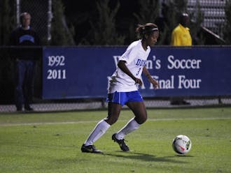 Despite several good looks, freshman Imani Dorsey and the Blue Devil offense could not find the back of the net against Louisville Friday.
