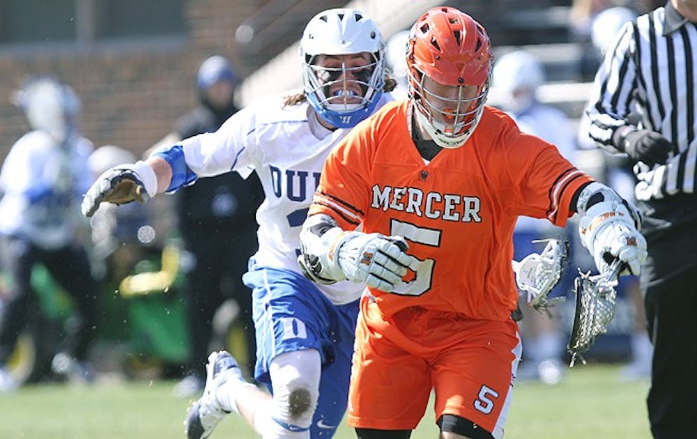 Brendan Fowler has won 65.6 of his faceoffs this season for Duke and has led the Blue Devils on the wing.