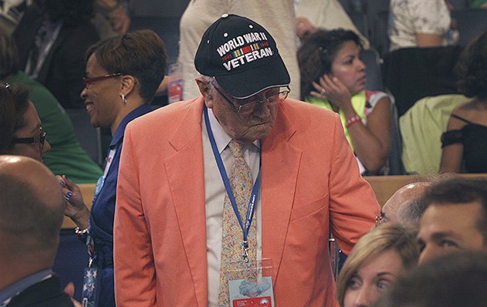 N.C. delegate Charles Johnson, 91, said this is the seventh convention that he has attended. He is a World War II veteran and a former environmental health worker.