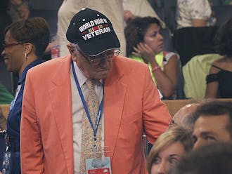 N.C. delegate Charles Johnson, 91, said this is the seventh convention that he has attended. He is a World War II veteran and a former environmental health worker.
