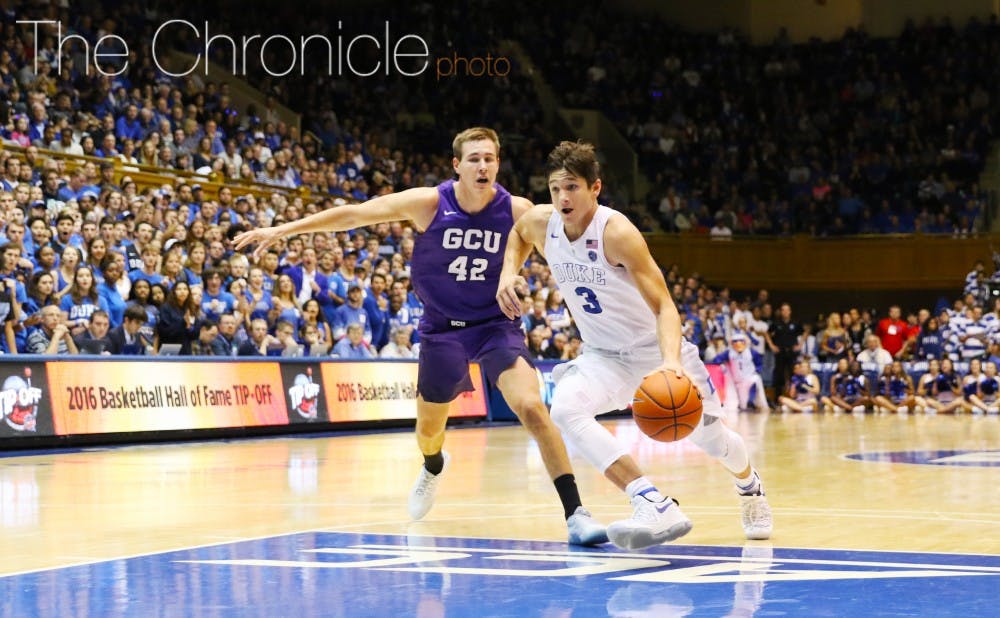 <p>Grayson Allen will look to bounce back this weekend after&nbsp;shooting just 4-for-15 from the field against Kentucky.</p>