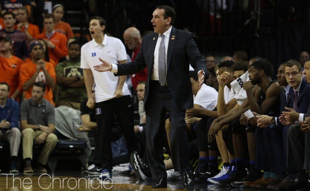 <p>Head coach Mike Krzyzewski's Blue Devils have collected their first two top-15 wins of the season in the past week.&nbsp;</p>
