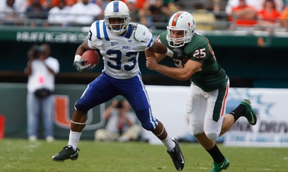 Duke’s coaching staff expects Desmond Scott to help the Blue Devils improve on last year’s poor rushing numbers.