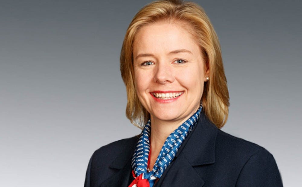 <p>Duke alum Sarah Hirshland is taking the reins of the U.S. Olympic Committee</p>